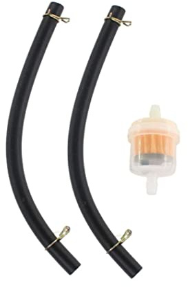 1/4 6mm Fuel Filter Replacement for 50cc 70cc 90cc 110cc 125cc 150cc Dirt Pit Bike ATV 4 Wheeler Quad Moped Scooter 3pcs Lawn Tractor Mower Filte Fuel Line Camp Replacement Line Replaces