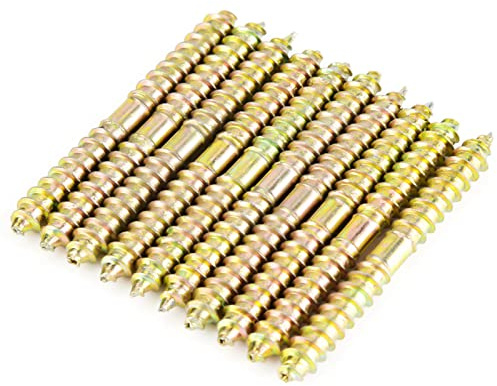 Viti a vite a doppia vite, tassello, 7 x 5 x 1, 10 pezzi, 6 x 60 mm, vite Dulwell, per la lavorazione del legno, collegamento per mobili, doppia vite