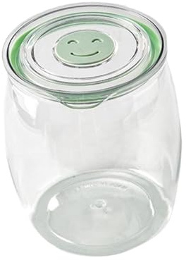 predolo Barattolo Ermetico per Cereali, Contenitore Portatile per Alimenti, Barattolo Ermetico per Zucchero, Biscotti, Pasta, Spezie, Appartamento, 5 Litri