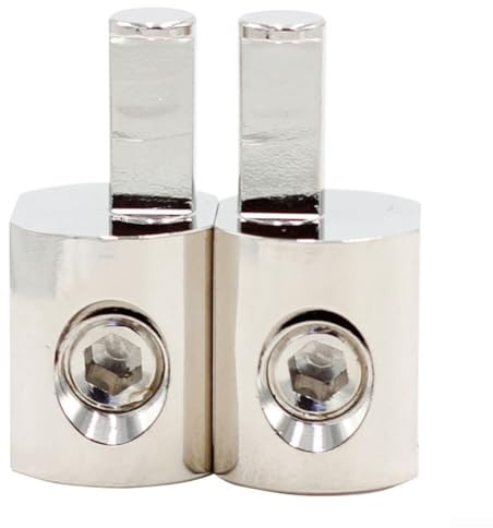 10 to 4 Gauge Amp Input Reducer 2PCS Aluminum Connectors for Car Audio Systems