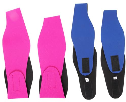 TINEASUR Fascia da Nuoto Fascia per Yoga e Bagno 4 Pezzi in Neoprene per Protezione Orecchie Piscina e Immersione per Adulti e Ragazzi