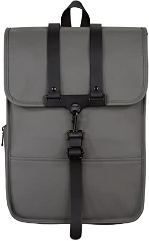 Hama Laptoprucksack 15.6 Zoll, 40 cm (Laptoptasche für Damen und Herren, Leichter Rucksack aus wasserabweisendem Material, Tasche mit Tabletfach, verstellbaren Schultergurten, Trolleyband) grau