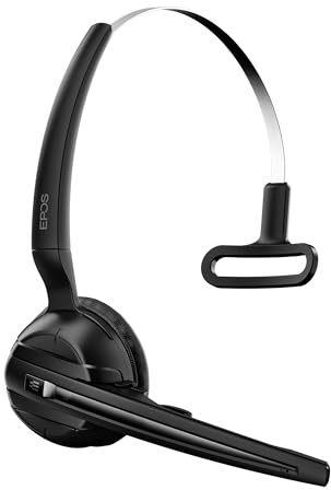 EPOS Impact D 10 Phone II - EU II - Kabelloses DECT-Headset für Tischtelefone, Geräuschunterdrückend, Mehrere Tragestile, Lange Akkulaufzeit, ActiveGard, Ideal für Büroprofis