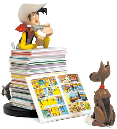 Plastoy - Lucky Luke und Rantanplan Bücherstapel - Spielzeug - Zubehör - 10+