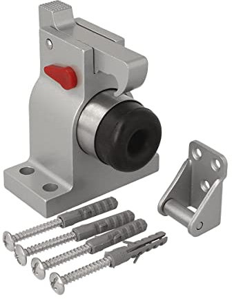 MS Beschläge Türstopper Türfeststeller Türpuffer Türhalter mit Fanghaken massiv Gummipuffer