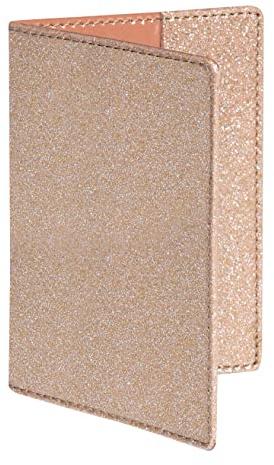EXACOMPTA - 5105153E – Reisepasshülle Eden – 9,5 x 13,5 cm – Farbe Gold weich