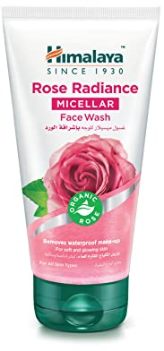 Himalaya Rose Micellaire Nettoyant visage démaquillant pour peau douce et éclatante 150 ml