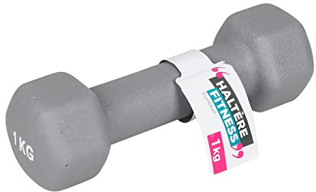 UPFIT - Hantel 1 kg – einzeln – perfekter Griff – durchdachte Form für verschiedene vielseitige Übungen – ermöglicht ein komplettes Training – breiter und funktionaler Griff