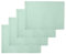 Encasa XO Juegos de Manteles de Mesa Set de 4 | Diseño de Hilo Bordado en Puro Algodón | Menta Verde | Tamaño Rectangular 48x32 cm - Mantel Individual | Lavable a Máquina