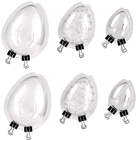 SHOWERORO 6Stücke Transparente Schokoladen Keksformen aus Kunststoff Backzubehör für Pralinen Süßigkeiten und Kekse die Kreative Backkunst