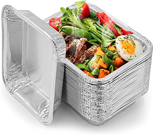 Mamatura Bandejas de aluminio pequeñas [Parrillas de gas Napoleon] 50 bandejas de goteo de aluminio Napoleon, bandejas para recoger la grasa, tazas de gas, accesorios para barbacoa de Napoleon,
