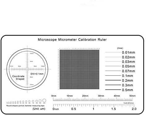Ausrüstung für Labormikroskope Weiche Lineal-Mikroskop-Mikrometer-Kalibrierungs-Gleitleitungsbreiten-Partikeldurchmesser-Messwerkzeug Mikroskop-Zubehör (Color : 4)