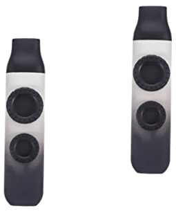 BESTonZON 2 Sätze Doppelloch-kazudi Gitarre Begleitet Kazoos Musikinstrumente Kazoo Musikinstrumente Für Erwachsene Mundharmonikas Für Erwachsene Gitarrenpartner Kazoos Hightech-kunststoff