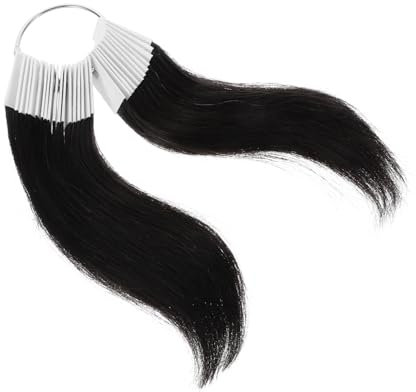 MERRYHAPY 60stücke Echthaar Farbmuster Echthaar Farbkarte Für Friseursalons Inklusive Farbgrade Wiederverwendbar Natürlich Langlebig Und Leicht Zu Handhaben