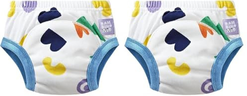 Bambino Mio Unisex Baby Wiederverwendbare Töpfchen-Trainingshose für Jungen und Mädchen, Pop, 2-3 Jahre (Packung mit 2)