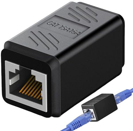 Generico Connettore Di Passaggio RJ45 - Adattatore Di Estensione Del Cavo Ethernet Per Cat7, Cat6 | Adattatore Di Rete Di Estensione Ethernet | Accoppiatore RJ45 Da Femmina A Femmina