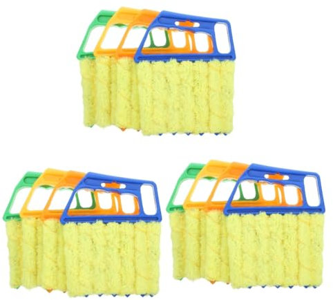 FRCOLOR 12piezas Cepillo De Limpieza para Persianas Herramientas De Limpieza para Ventilación De Aire Acondicionado Cepillo Removible para Persianas y Espacios Reducidos Surtidos