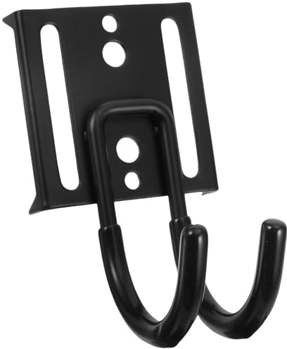 NUOBESTY Colgador de Pared para Bicicleta, Perchas para Guardar Bicicletas de Hierro Negro, Ganchos para Colgar 20 Kg, Instalación Rápida sin Herramientas
