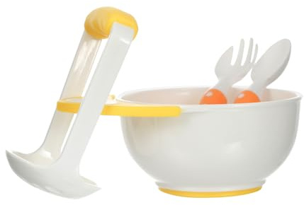 Bol à Écraser,Avec Cuillère Et Fourchette Anti-Brûlure Et Anti-Dérapant - Bol Broyeur pour Bébé Écrase-Pommes de Terre - pour Légumes Poisson Poulet Pomme de Terre