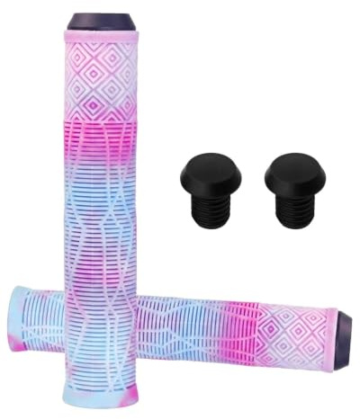 GAJUS Manguitos para Bicicleta y Patinete Goma Antideslizantes,Par Puños para Manillar con Diseño,para MTB BMX Scooter Freestyle,Manguitos Bicicleta MTB Espuma Manguitos Patinete Freestyle(color)