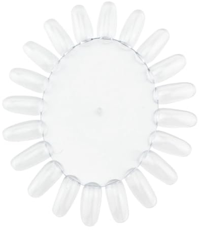 Tournesol Présentoir à Vernis à Ongles en Plastique 10 Pièces | Affichage Couleur et Motif, Roue D’entraînement pour Usage Personnel ou Professionnel, 20 Faux Ongles Identiques