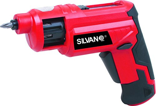 SILVANO Destornillador eléctrico de recarga rápida con multitud de puntas intercambiables 3,6 V