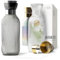 MAMEIDO Garrafa agua 1,5 l - Jarra aqua cristal con tapa y colador, Jarra de agua de aspecto elegante para ocasiones especiales, Garrafa para regalar (Smoke Silver, 1500ml)