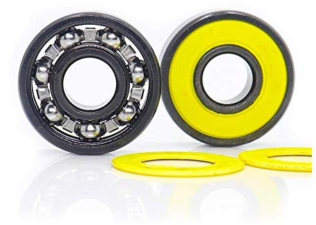 WUXUN-PHONE CASE Orientierung 10Pcs 608RS Inline-Skate Lager ABEC-9 Gelb V Versiegelte Stahlkäfig Kugellager 608 2RS Geschwindigkeit Glatte Oberfläche mit Öl