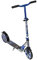 muuwmi Aluminium Scooter Deluxe – Tretroller, 205 mm, ABEC 7, für Kinder und Erwachsene, GS geprüft, höhenverstellbar, grau-blau