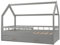 Hausbett Kinderbett mit Schublade Rausfallschutz Skandinavisches Design 160x80cm (Farbe: grau)