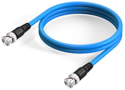 Superbat® 3G/6G/12G SDI Kabel 1m 1 Stück Belden 1694A 75 Ohm BNC Stecker zu Stecker SDI-Videokabel für HD-Kamera CCTV-Monitor Videogeräte Unterstützt HD-SDI/3G-SDI/6G-SDI/12G-SDI/4K/8K