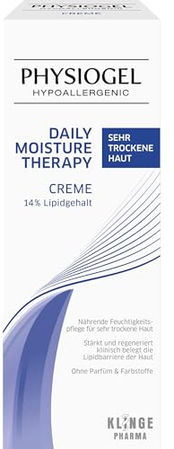 PHYSIOGEL Daily Moisture Therapy Creme für sehr trockene Haut, 150 ml | Intensiv feuchtigkeitsspendende Creme , nährend für Körper und Gesicht