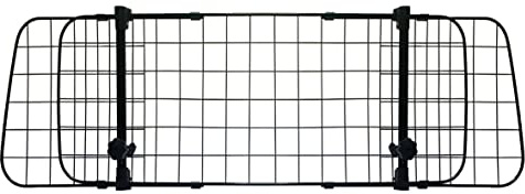 S SUMEX Separador Perro Coche Ajustable 106-145 cm Barrera Metálica para Reposacabezas, Rejilla Seguridad Mascotas Universal, Instalación sin Herramientas