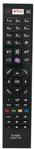 Télécommande universelle de rechange pour Telefunken VOX Toshiba Bush DIGIHOME DURABASE POLAROID DUAL FINLUX HITACHI TV RC4880