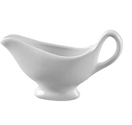 Gravy boat Salad Seasoning Server Sauce Boat Pure White with Handle Design, Gravy Boat Is Exquisite and Durable, Easy to Clean Salad dressing gravy boat (Size : Gold)