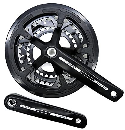 QmeNa Kurbelgarnitur 10 Geschwindigkeit 30/39/5. 0t MTB. Kurbelklasse Fahrrad Kurbel Set 165mm Aluminiumlegierung Kurbel Stahlkettenrad Diamantlochkettenrad Crankset