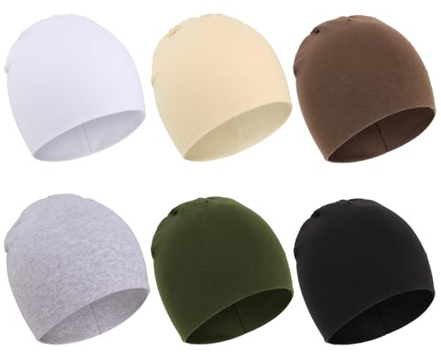 DRESHOW 6 Pezzi Unisex Bambino Berretti Neonato Ragazzi Ragazze Morbido Carino Cappello Nursery Berretto