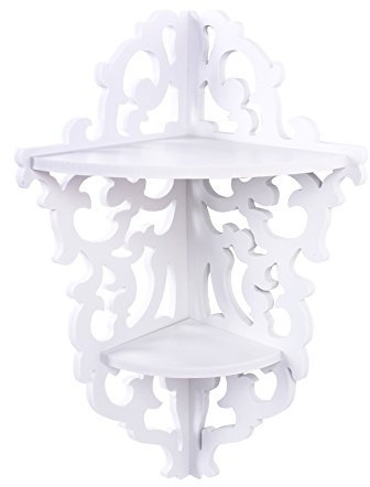 Itonash Portaoggetti da Doccia in Plastica, Scaffale Ad Angolo a 2 Livelli, per Bagno, Scaffale per Cucina, Scaffale per Shampoo, Gel Doccia, Libri, Scaffale per Interni, Camera da