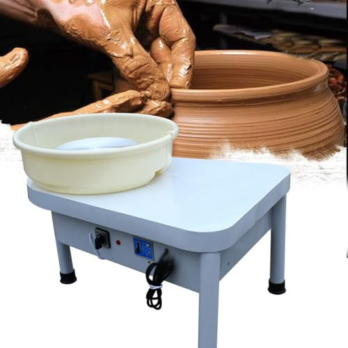 Lightakai - 25cm Profi Elektrische Töpferscheibe Töpferei Pottery Fußpedal Keramikmaschine für Anfänger, Enthusiasten - 250W 300 U/min