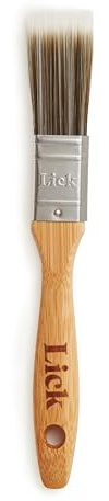 Lick 1 inch Bamboo Flat Paint Brush – Soft Paint Brush, For DIY & Home Decorating, Sustainable, Bamboo, Professional Flat Brush, Recycled Steel Handle, 1-inch Bristle Brush