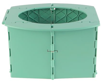 Laroal Portable Potty Foldable Toilet Seat Toilet For Car Camping Travel Outdoor Sports 1 Piece Green