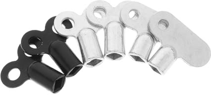 jojofuny 6pcs Radiator Accessory Kit Bleeding Key Set Radiator Thermostat Valve Openers Air Vent Bleed Key