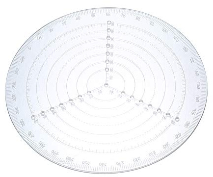 Buscador central redondo, brújula acrílica transparente, herramienta de centrado de torno para dibujar círculos, torno de madera, herramienta de trabajo, círculos de diámetro