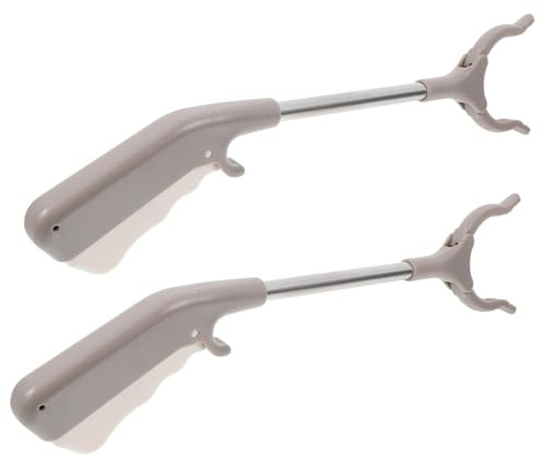 SAGELSHN Pinza Raccogli Oggetti Resistente Grabber Reacher 2 Pezzi, Pinza for La Raccolta di Oggetti da Giardino, for Pulizia Esterni E Interni Pinza Antiscivolo(77.5cm)