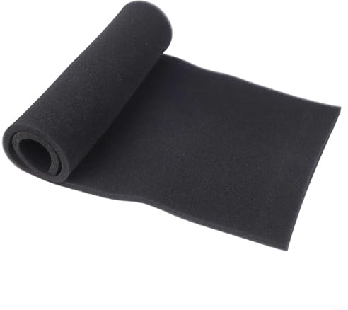 Besttoolifes Foglio filtro a carbone attivo per ricambio condizionatore d'aria, 100 x 40 cm, in cotone carbone nero, per HVAC, cappa, forni e sistemi di ventilazione