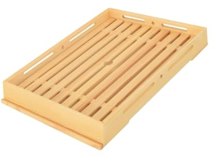 CYDZSRA Tabla de Pan Duradera con Bandeja Tradicional de para Madera para Servir, Ideal para reuniones Familiares, Desayuno y merienda. Bandeja de para Madera