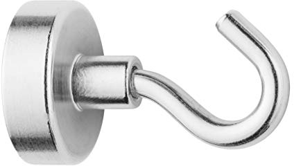 Westcott E-10828 00 - Ganci magnetici al neodimio, 25 mm 15 kg, argento