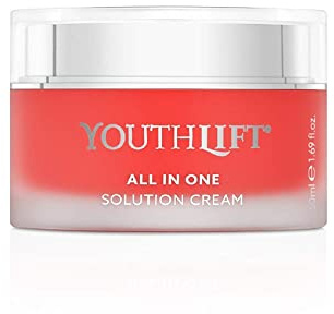 YOUTHLIFT All In One Solution Cream (50ml) – Anti-Aging Creme mit Hyaluron für glattere Haut, straffender Soforteffekt, feuchtigkeitsspendende Tagespflege & Faltenminderung, vegane Gesichtspflege