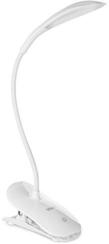 Mafiti Lampada da lettura per libri, lampada a clip, lampada da scrivania a LED, controllo touch, dimmerabile, lampada da comodino e da tavolo