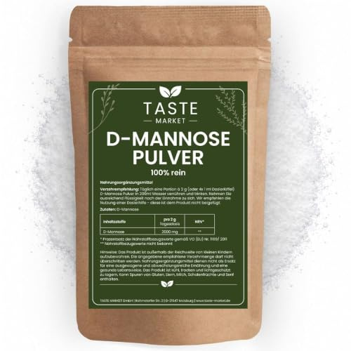 D-Mannose Pulver 2 kg | 100% natürliches Mannose Pulver ohne Zusätze | Vegan